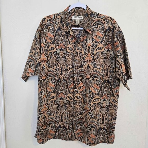 Vintage Tori Richard Honolulu Aloha Shirt Cotton Lawn Men's Size L #803 - Picture 1 of 4